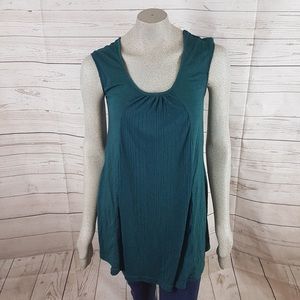 O’Neill Yuma Green Fit & Flair Ribbed Tank Dress